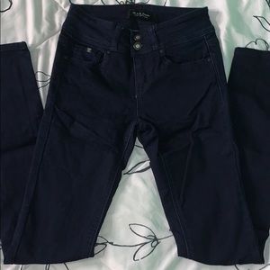 dark blue skinny jeans